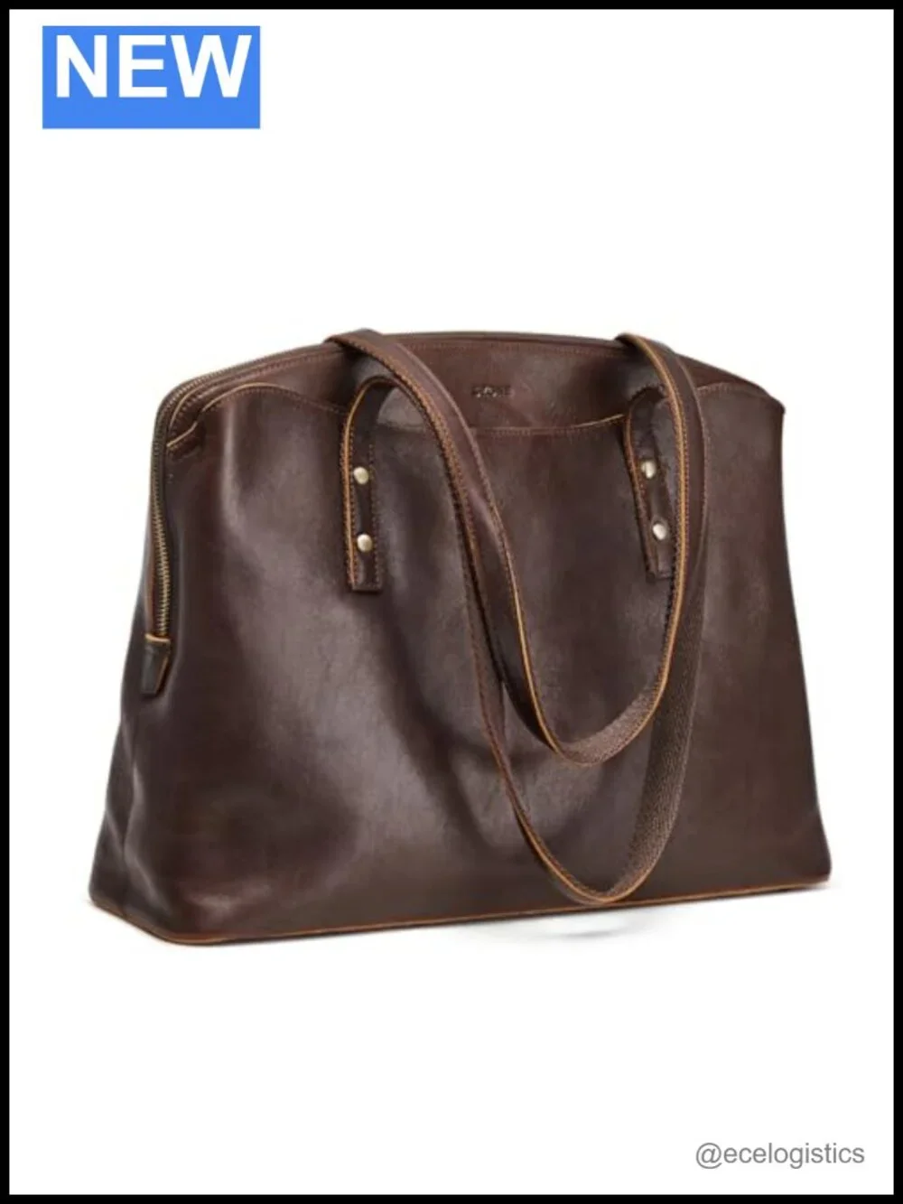 Leather Tote Bag for Women Large Capacity Shoulder Handbag 15.6 Laptop